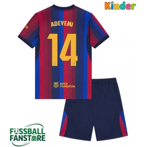 Barcelona Karim Adeyemi #14 Replik Heimtrikot Kinder 2026-27 Kurzarm (+ Kurze Hosen)